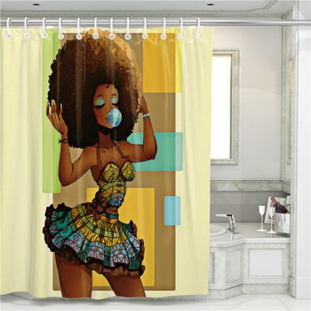 Yksi setti (YL003U, noin 180*180cm) Suihkuverho, Vedenpit v ja