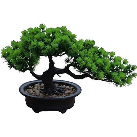 Keinotekoinen bonsai-puu, tekokasvi ruukussa, keinotekoiset kodin kasvit