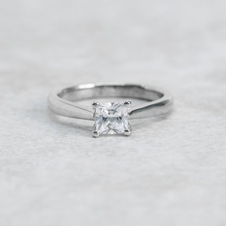 Förlovningsring Vallört, 18K Vitguld - Förlovning- och vigselringar