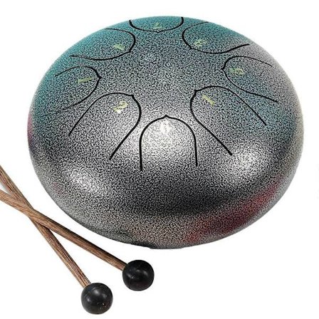 6 tum 8 ton Regntrumma Utomhus Chakra Trumma Trädgårdsinstrument Regntrumma Eterisk Trumma F