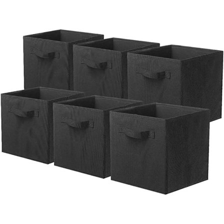 6 kpl kangaskuutioita, taitettavat säilytyslaatikot