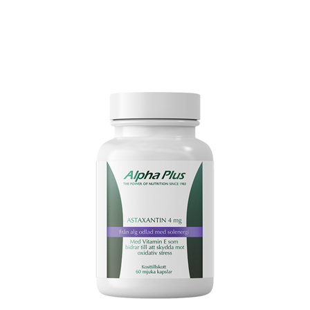 Alpha Plus Astaxantin 4mg 60 Myke kapsler