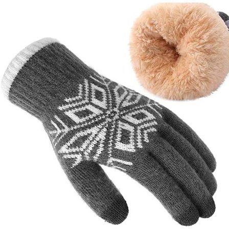 Handsker Kvinder - Handsker Mænd - Handsker Mænd / Kvinder - Handsker Vinter - Strikket handske m/ fleecefor