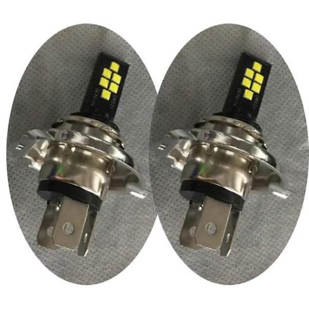 2 stk H4 LED-hovedlyspæresett Høy/Lav stråle 220W 60000lm Super Lys 6000K Hvit (FMY)