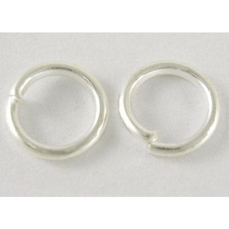 10 gr. (Dryg200 st.) nickelfria silverpläterade motringar Ø 7mm.