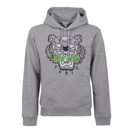 Kenzo Tiger Original Hoodie , Grijs , Heren , Maat: S