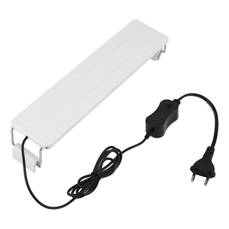 Klips på akvarium mini LED-lys utvidbar fisketanklampe EU-plugg 220V