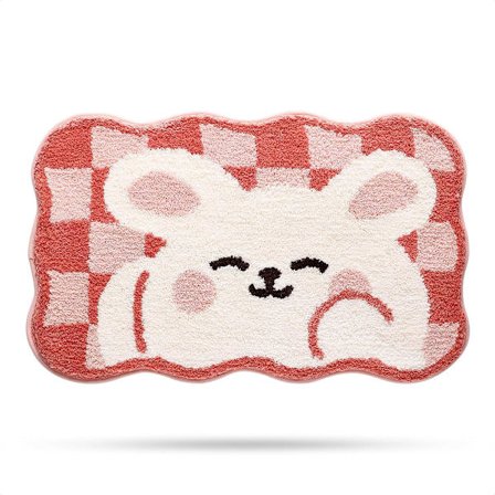 Djur badrumsmatta, extra mjuk absorberande badrumsmatta, halkfri bekväm badrumsmatta, matta för badkar, dusch, badrum