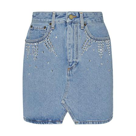 Alessandra Rich, Skirt Niebieski, Kobieta, Rozmiar: W26
