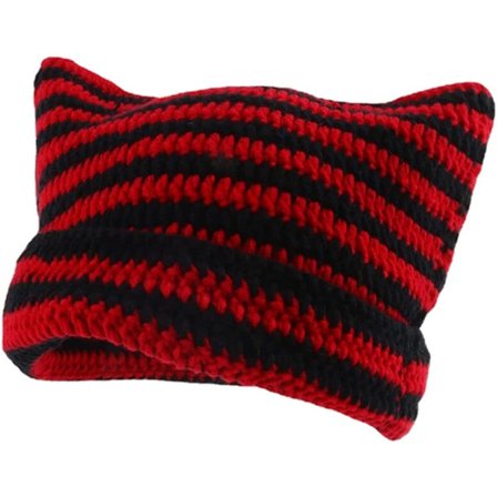 Hatter for kvinner Cat Beanie Vintage kvinner Fox Hat Grunge tilbehør