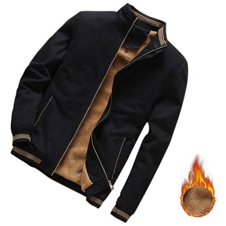 Herrejakker Vinterjakker Mote Casual Kappa Klær for Menn Slim Stand Collar b