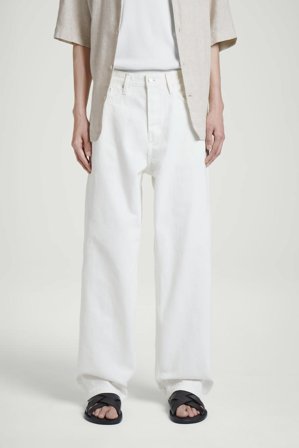 COS Homme Jean Rider Droit in Blanc