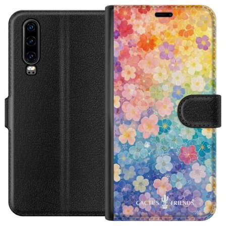 Yhteensopiva Lompakkokotelo Huawei Huawei P30 Cactus and Friends – RainbowBloom