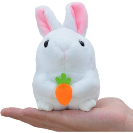 Hale-roterende hamster plysj utstoppet dyr leketøy, realistisk langhåret stående hamster plysj leketøy