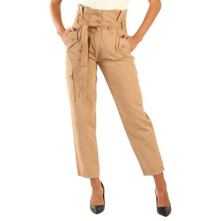 Twinset Straight Bukser Brun, Dame Bukser