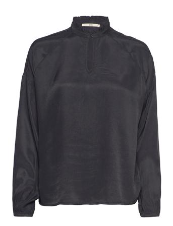 Blouses Woven Bluse Langærmet Sort EDC By Esprit
