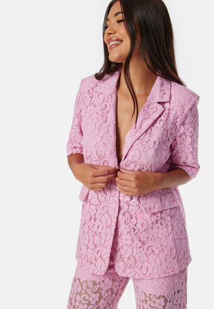 Object Collectors Item Objritta Lo Long Ss Blazer Pink Frosting Klær