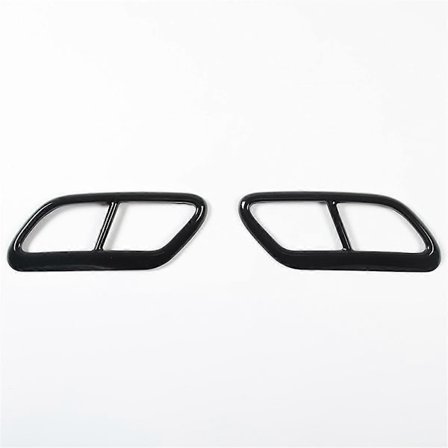 Sort Eksosrør Bakre Ramme Trim Deksel i Rustfritt Stål for Volvo S60 2020 S90 V90 2