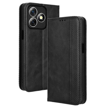 Bofink Vintage läder Ulefone Note 18 Ultra fodral - Svart