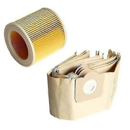 5x dammsugarpåse 1x filter för Karcher Wd3 dammsugare [DB] S2024123012888