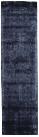 Eén Kleur Brooklyn Donkerblauw Gangloper Klein Oeko-Tex Vloerkleed