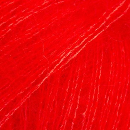 Drops Kid-Silk Varm-Rød 61, 25g