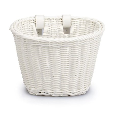 Håndvevd sykkelkurv, stor kapasitet, sterk bæreevne, enkel installasjon, sykkelstyre foran