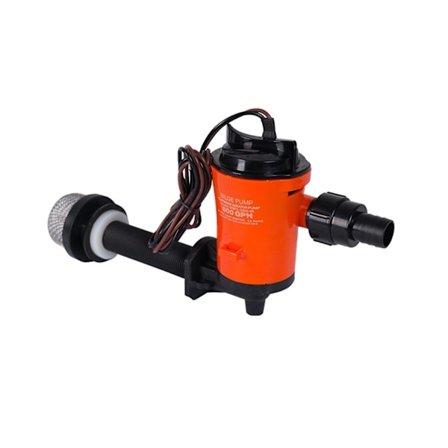 Aerator Livewell Pumpe med Filter Enkel Installasjon Live Agns Tank Aerator