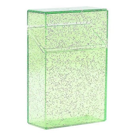 Bærbar cigaretetui til 20 cigaretter, transparent cigaretholderetui