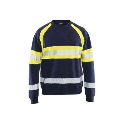 Blåkläder 335911588933S Hi-vis trøje Navy/høj synlighed gul Marineblå/Hi-Vissgul, Tøj
