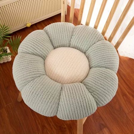 1 40cm Pehmeä Daisy Pehmotyyny - Ympärivuotinen Pörröinen Kukka Lattiamatto