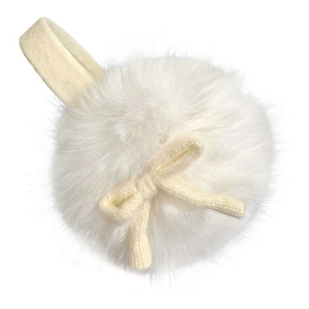 Stilfulde Ørevarmer med Sløjfe Varme Ørekopper til Kvinder Studenterpige Plys Ørevarmere til Arbejde Skoletransport Vinterforsyning pink