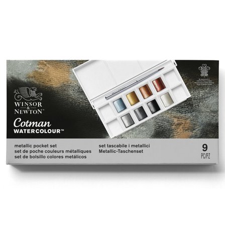 Winsor & Newton Cotman Akvarellfärg Metallic Set 8½ - koppar