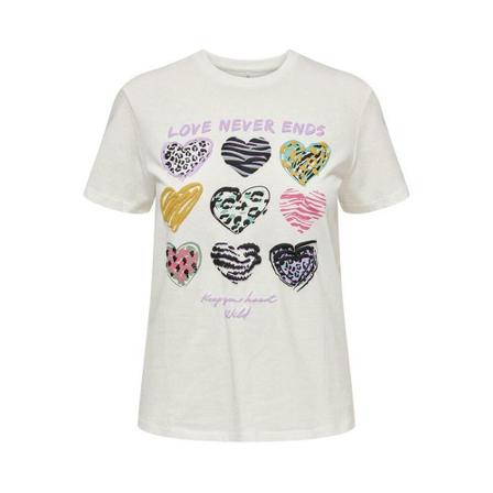 Only T-Shirts , Wit , Dames , Maat: XS