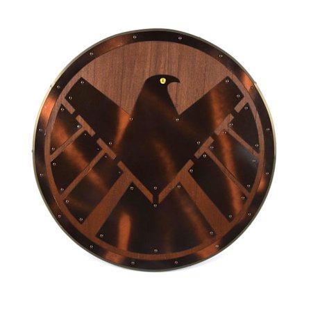 Trä Viking Dark Brown Eagle handgjord sköld SWE45