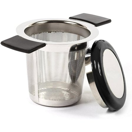 Te-filter i rostfritt stål, te-sil med fena, ZQKLA