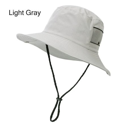 Solhat til Mænd/Damer Bøttehat LYSGRÅ