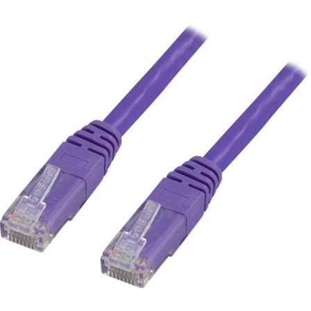 U/UTP Cat6 patch cable, LSZH, 5m, purple