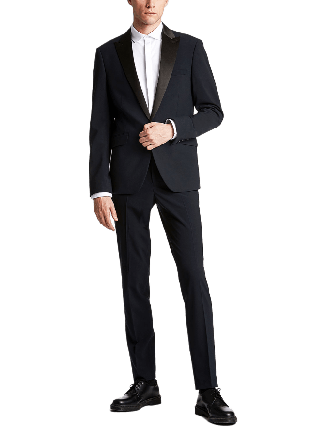 Lindbergh Responsibly Stretch Tuxedosuit Kavajer Herr Blå 52