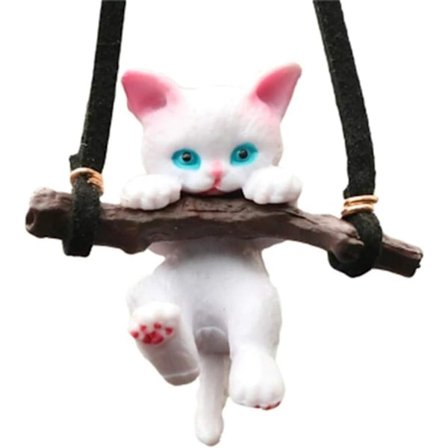 Bil Backspegel Dekoration, Söt Katt Backspegel Hänge Bil Interiör Styling Tillbehör Trailer