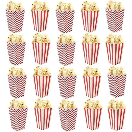 Popcornbokser, 50 stk Popcornposer Gjenbrukbare Popcornbøtter Popcorn Gavebokser For Film, Fester, Søtsaker, Gaver