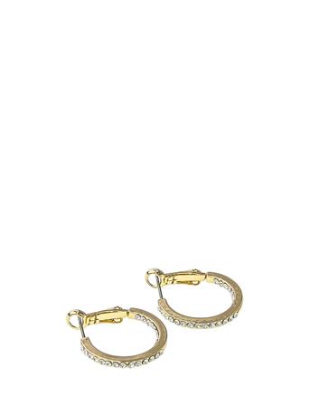 Story Small Ring Ear G/Clear Accessories Jewellery Earrings Hoops Guld SNÖ Of Sweden