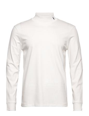 Soft Cotton Mockneck Shirt White Polo Ralph Lauren