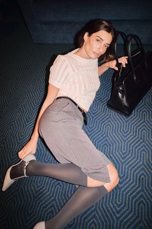 NA-KD Haut en maille torsadée à manches courtes - - Blanc - M