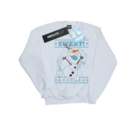 Disney Boys Frozen Olaf Sweet Christmas Sweatshirt 3-4 år Vit