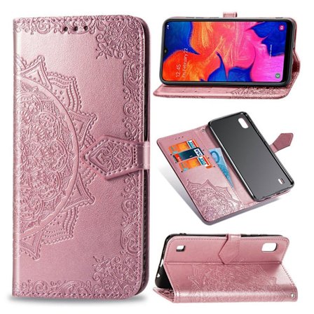 Mandala Samsung Galaxy A10 Flip kotelot - Pinkki