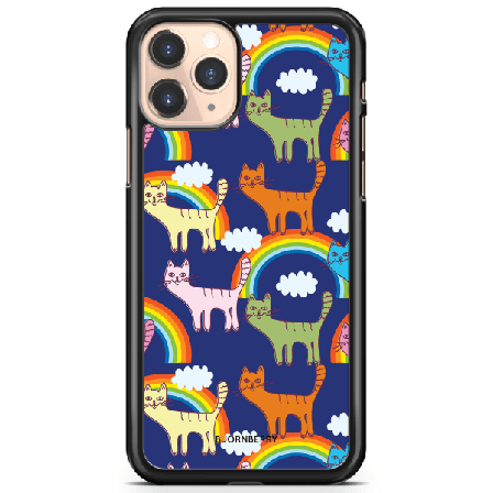 Bjornberry Hårdskal iPhone 11 Pro Max - Katter & Regnbågar