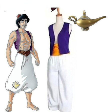 Mytisk Aladdin Prince Cosplay Cosplay kostume
