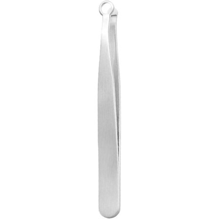 Tarkkuushopea ruostumattomasta teräksestä valmistetut nenäkarvatweezerit pyöreä pää G