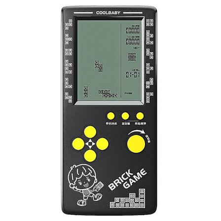 Rs-100 Tetris-pelikonsoli Klassinen lohkopeli Pulmapelit Soitin Kädessä pidettävät pelikone Kone Tiilipelit Beyamis